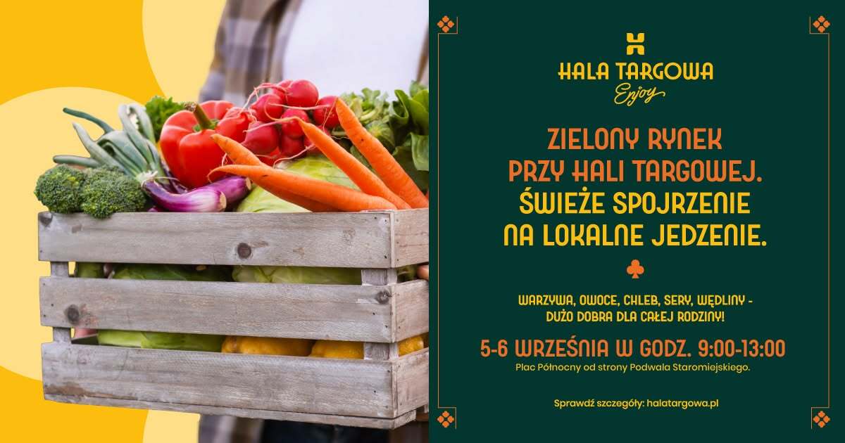Zielony Rynek wraca pod Halę Targową. Do końca października w każdą sobotę można zrobić zakupy od lokalnych sprzedawców