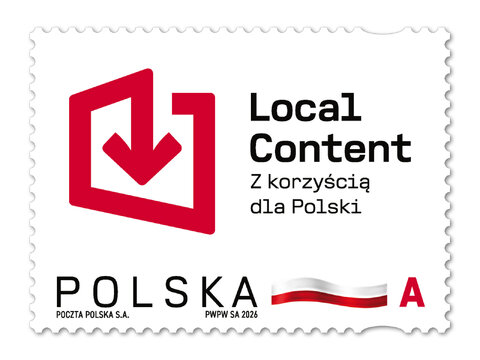 Emisja "Local content" znaczek 