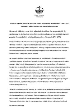 Spotkanie z prof. A. Rottermundem poświęcone książce Rzymskie początki_inf.prasowa