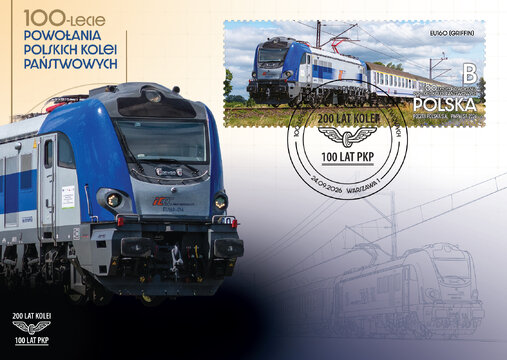 100 lat PKP - karta maksimum 