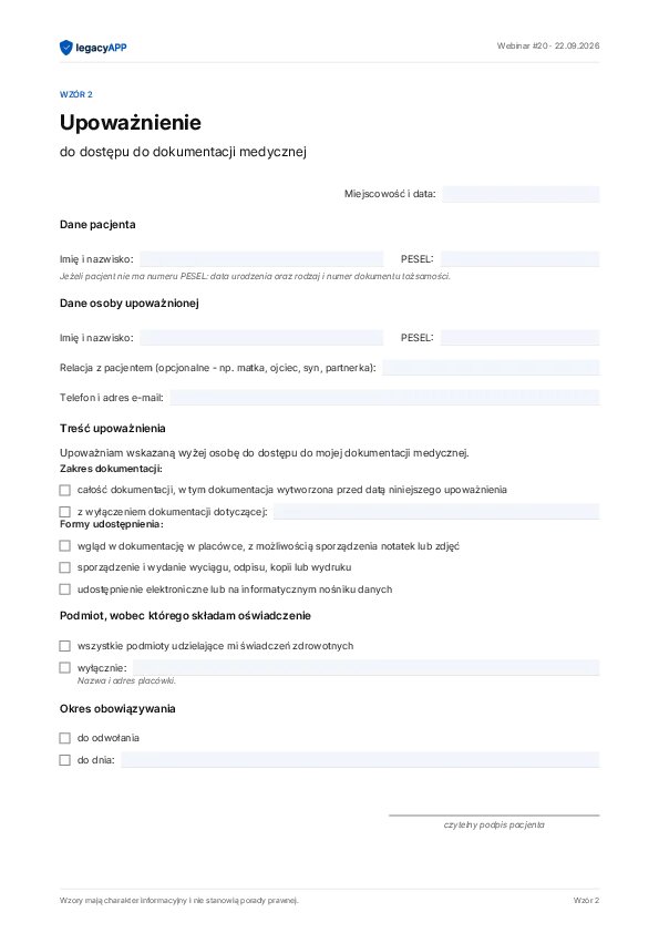 2 Wzor upowaznienie do dokumentacji medycznej LegacyApp
