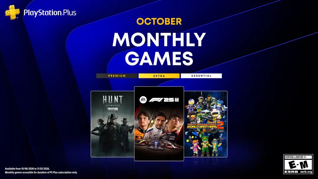 Katalog gier PlayStation Plus na październik: F1 25, Hunt: Showdown 1896, Earth Defense Force: World Brothers 2