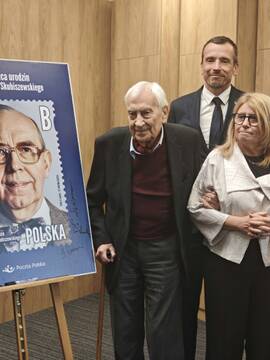 Prezentacja znaczka wydanego z okazji 100. rocznicy urodzin prof. Krzysztofa Skubiszewskiego 