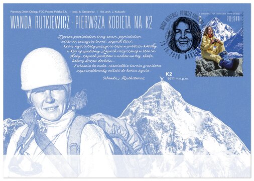 Koperta FDC - Wanda Rutkiewicz 
