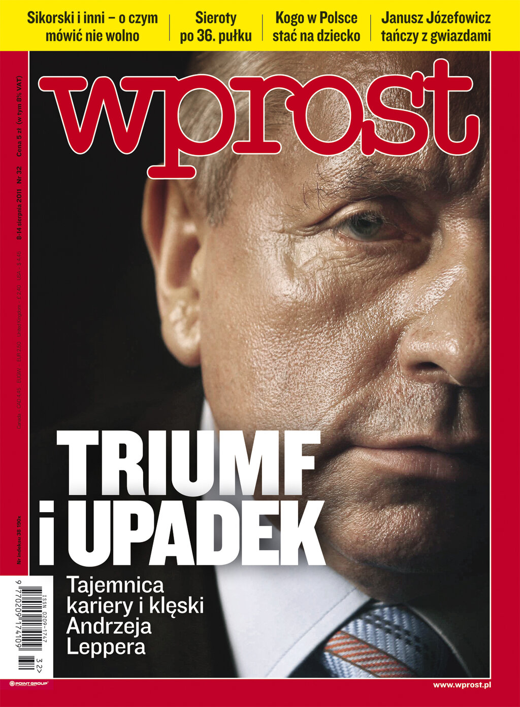 Okładka WPROST Nr 32/2011