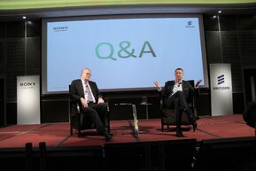 f Hans Vestberg, President and CEO of Ericsson and Sir Howard Stringer, Sony's Chairman, Chief Executive Officer and President at the Q&A session.jpg