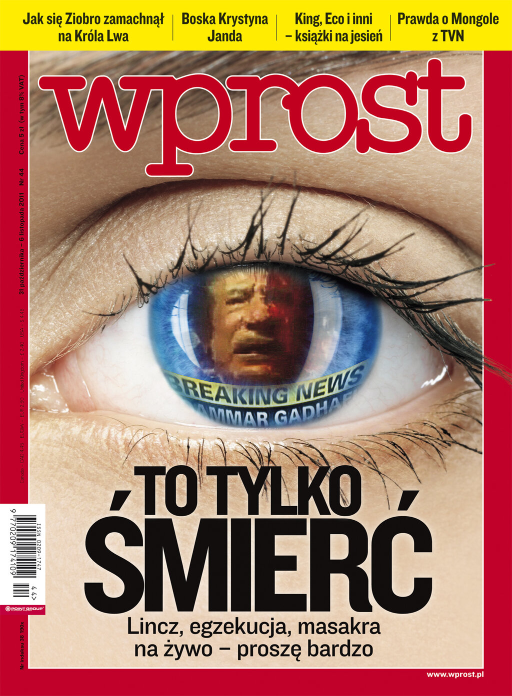 Okładka WPROST Nr 44/2011