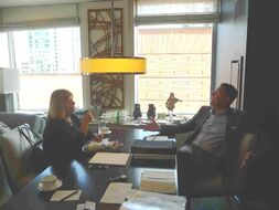 Hans Vestberg w rozmowie z Danutą Walewską z Rzeczpospolitej
