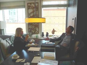 Hans Vestberg w rozmowie z Danutą Walewską z Rzeczpospolitej