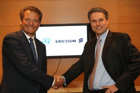 Carl-Henric Svanberg, President and CEO, Ericsson and Carlo Bozotti, President and CEO, ST