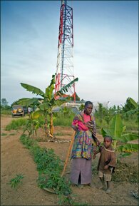 Stacja bazowa w Afryce