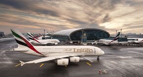 Hala A na lotnisku w Dubaju - pierwszy na świecie hub dedykowany dla Airbusów A380.