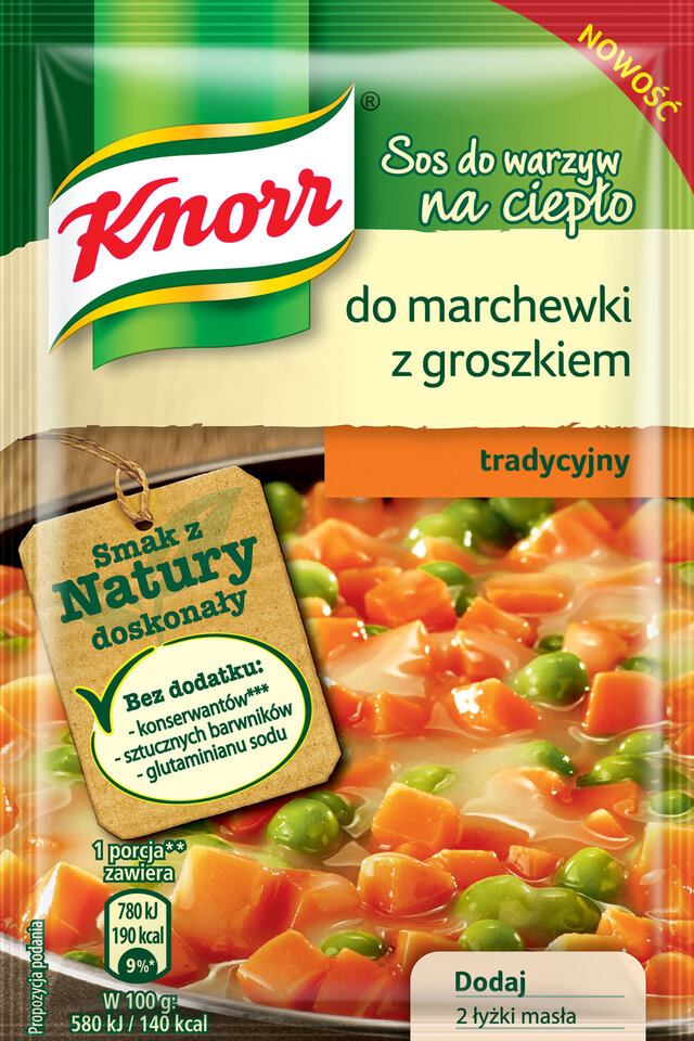 Sos do warzyw na cieplo Knorr do marchewki  z groszkiem.jpg