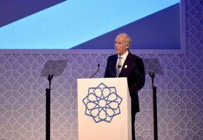 Tim Clark yesterday at a presentation to delegates of (BIE).JPG