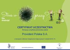 Provident_certyfikat kampanii Europejskiej Agencji Bezpieczeństwa i Zdrowia w Pracy.jpg