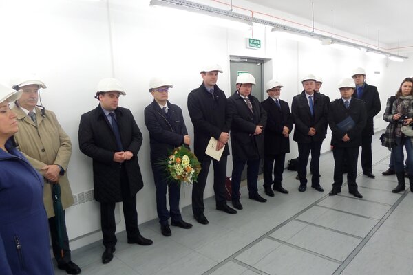 A ceremony of transformer/switching station's opening in Krzywiń