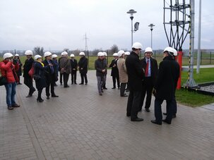 A ceremony of transformer/switching station's opening in Krzywiń