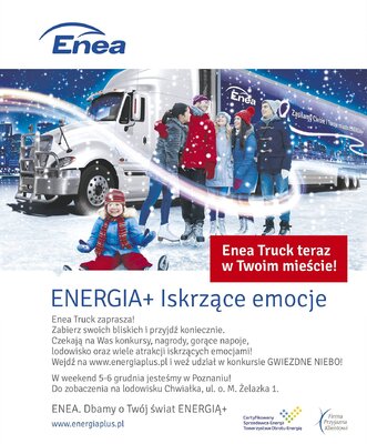 ENERGIA+ Iskrzące emocje Plakat Poznań