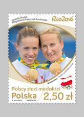 Polscy złoci medaliści_znaczek_Magdalena Fularczyk-Kozłowska i Natalia Madaj.jpg