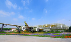 Emirates Airline has teamed up with Dubai Miracle Garden to construct the world’s largest floral installation through a life-size version of the Emirates A380, covered in more than 500,000 fresh flowers and living plants..jpg
