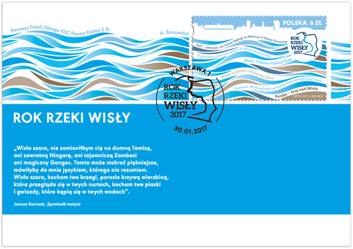 Rok Rzeki Wisły  _ koperta FDC 