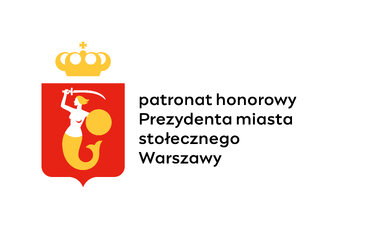 Warszawa znak RGB kolorowy Prezydent-patronat honorowy