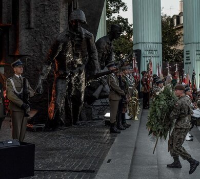 Uroczystości przy pomniku Powstania Warszawskiego - 31.07.2019