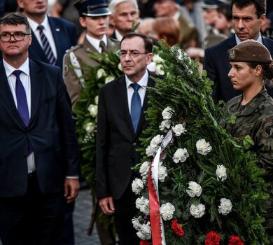 Uroczystości przy pomniku Powstania Warszawskiego - 31.07.2019