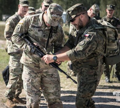 Amerykańscy gwardziści u podkarpackich terytorialsów 3PBOT - 12.09.2019