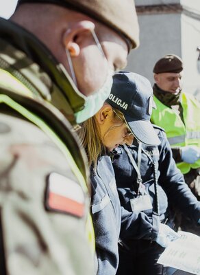 Wsparcie działań Policji w ramach operacji #OdpornaWiosna, 13 Śląska Brygada OT - 23.03.2020