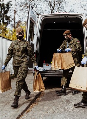 Wsparcie Domu Opieki Społecznej w ramach #OdpornaWiosna, 12 Wielkopolska Brygada OT - 26.03.2020