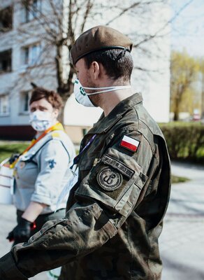 Współpraca z harcerzami w ramach #OdpornaWiosna, 13 Ślaska Brygada OT, 8.04.2020