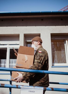 Wsparcie poradni onkologicznej, 13 Śląska Brygada OT, kwiecień 2020