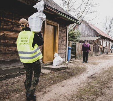 Wsparcie potrzebujących w ramach #OdpornaWiosna, 1 Podlaska Brygada OT