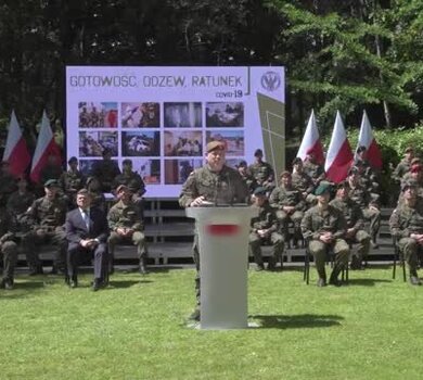 Wystąpienie gen. dyw. Wiesława Kukuły podsumowujące operację "Odporna Wiosna"