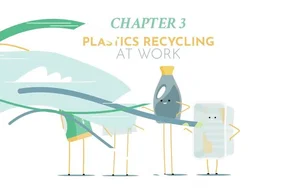 Plastics recycling at work!
We all know what recycling is, but do you know how it actually looks like? Mark, along with other pre-processed HDPE plastics, arrives at a recycling plant, where they are first grinded, washed, then melted and filtered before finally being extruded into pellets. These pellets can then be used for the production of new plastic items, where the design of products plays a key role.  
Copyrights belong to Plastics Recyclers Europe  