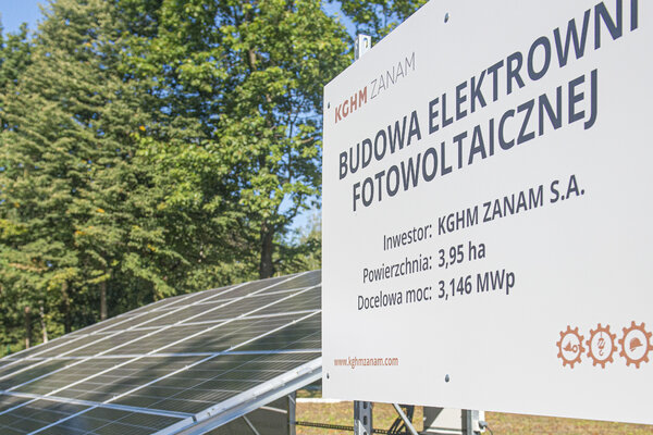 planta de energía fotovoltaica KGHM ZANAM en Legnica
