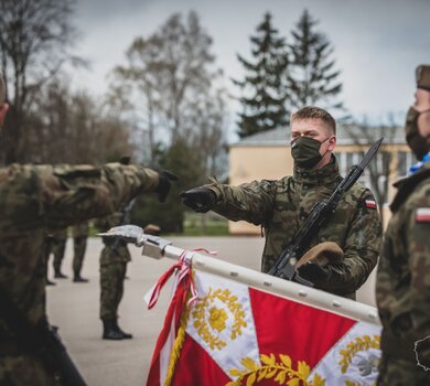 Przysięga wojskowa w 4WMBOT (24.04.2021)