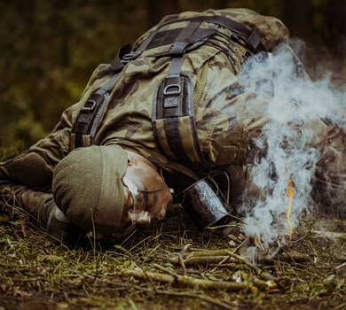 Zachodniopomorscy terytorialsi podczas szkolenia SERE-B