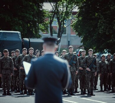 Przysięga wojskowa w Słupsku.