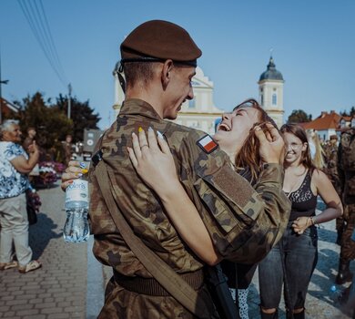 Przysięga wojskowa w Tykocinie