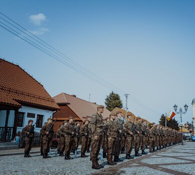 Przysięga wojskowa w Tykocinie