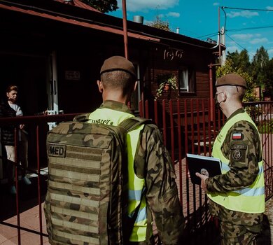 Żołnierze WOT w Krynka na Podlasiu w ramach operacji #SilneWsparcie