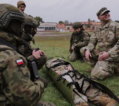 Szkolenie podlaskich Terytorialsów z Batalionową Grupą Bojową NATO