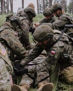 Szkolenie podlaskich Terytorialsów z Batalionową Grupą Bojową NATO