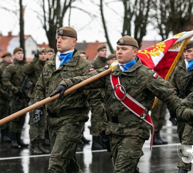 Przysięga żołnierzy 4 Warmińsko-Mazurskiej Brygady Obrony Terytorialnej