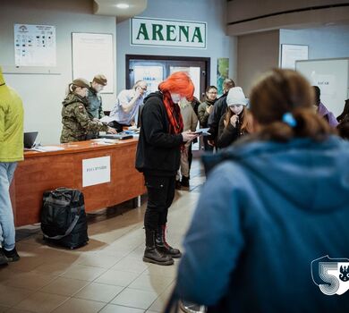 Punkt recepcyjny na dworcu PKP w Chełmie