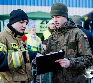 Korczowa. Punkt recepcyjny dla uchodźców w Ukrainy.