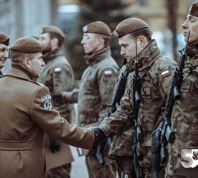 Chorzów. Przysięga wojskowa nowych terytorialsów 11 Małopolskiej Brygady OT.