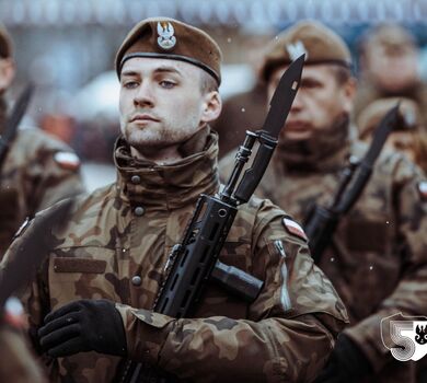 Chorzów. Przysięga wojskowa nowych terytorialsów 11 Małopolskiej Brygady OT.